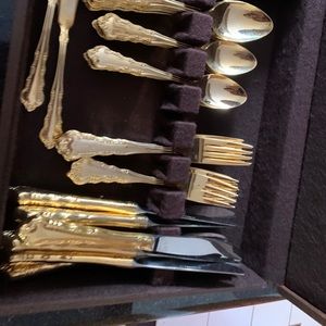 Gold Plated Utensil Set